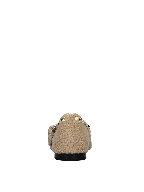 Ballerine in ecopelliccia ASH | BEATNIK FUR THIN FAKE CURLY FURCAMEL